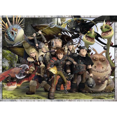 Πώς να Εκπαιδεύσετε το Δράκο σας: Πιστοί Φίλοι - Παιδικό Παζλ - 300pc