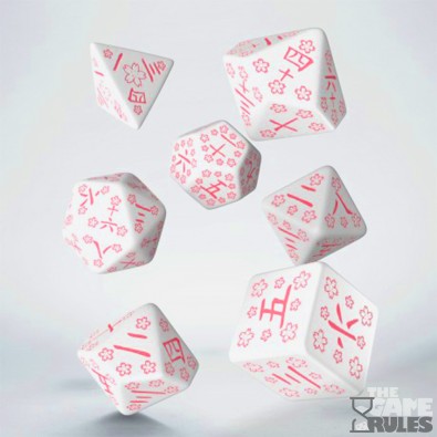 Japanese Dice Set - Cherry Blossoms Petals (7)