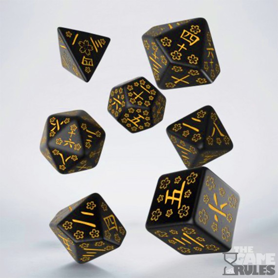 Japanese Dice Set - Deep Night Firefly (7)