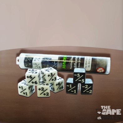 Kraken Wargames Dice - Positive/Negative D6 Dice 16 mm (8 Dice in Tube)