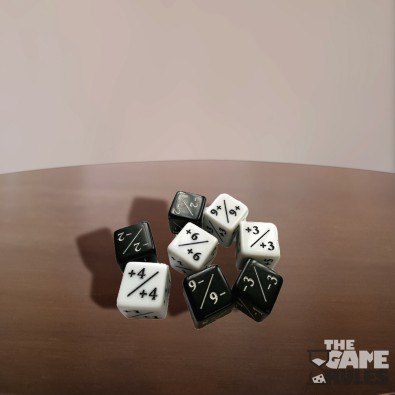 Kraken Wargames Dice - Positive/Negative D6 Dice 16 mm (8 Dice in Tube)