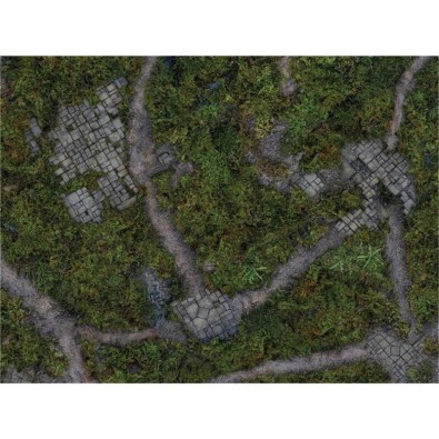 Kraken Wargames Gaming Mat: Ancient Green Kill Team and Warcry 2.0 (76x56cm)