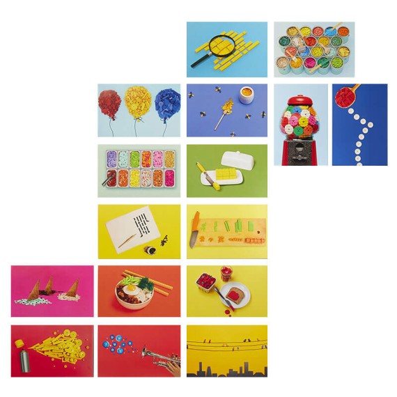 LEGO Still Life with Bricks: 100 Collectible Postcards