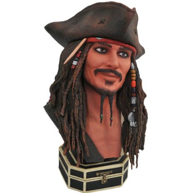 Legends in 3D Movie PotC Jack Sparrow 1/2 Scale Bust