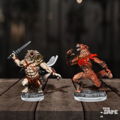 Magic: The Gathering Unpainted Miniatures - Arlinn Kord & Tovolar