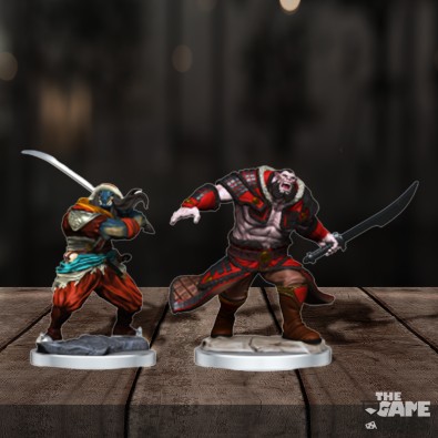 Magic: The Gathering Unpainted Miniatures - Zurgo Helmsmasher & Unyielding Krumar