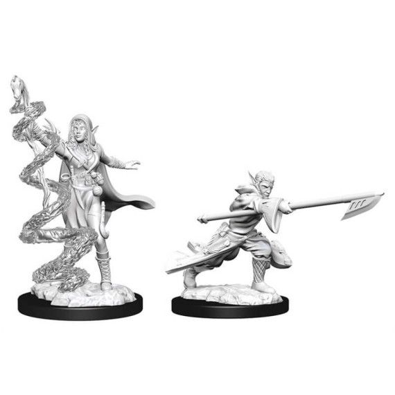 Magic the Gathering Unpainted Miniatures: Joraga Warcaller & Joraga Treespeaker (Elves)