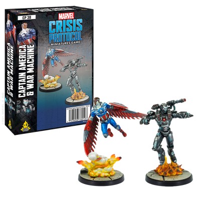 Marvel: Crisis Protocol Miniatures Game: Captain America & War Machine (Exp) Marvel: Crisis Protocol Miniatures Game: Captain America & War Machine (Exp)