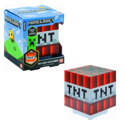 Minecraft TNT - Φωτιστικό με Ήχο Minecraft TNT - Φωτιστικό με Ήχο