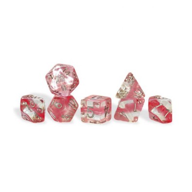 Neutron Dice Rose Quartz (7 Dice Set)