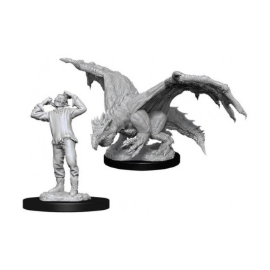 D&D Nolzur's Marvelous Miniatures - Green Dragon Wyrmling & Afflicted Elf D&D Nolzur's Marvelous Miniatures - Green Dragon Wyrmling & Afflicted Elf