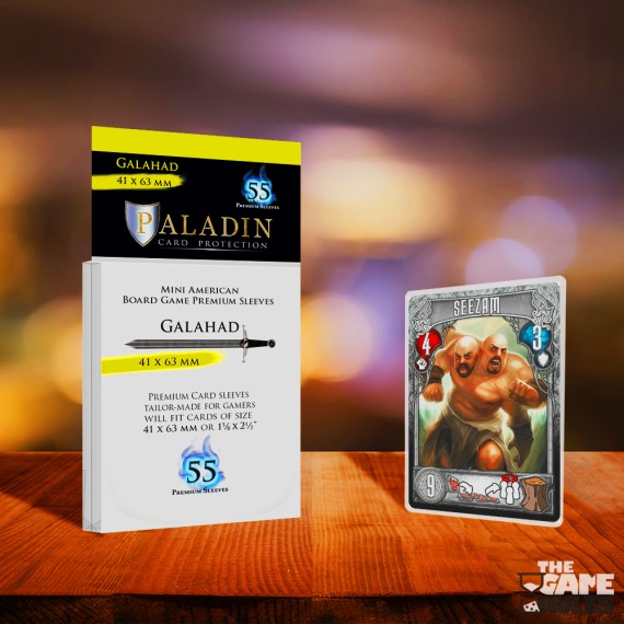 Paladin Sleeves - Galahad Premium Mini American 41x63mm (55 Sleeves)