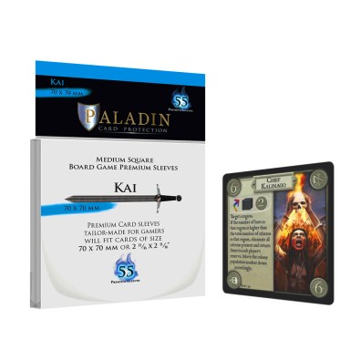 Paladin Sleeves - Kai Premium Square 70x70mm (55 Sleeves)