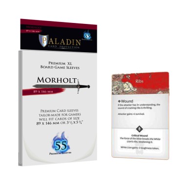 Paladin Sleeves - Morholt Premium XL 89x146mm (55 Sleeves)