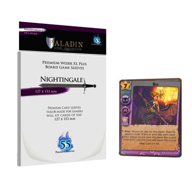 Paladin Sleeves - Nightingale Premium Wider XL PLUS 127x153mm (55 Sleeves)
