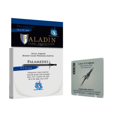 Paladin Sleeves - Palamedes Premium Small Square 51x51mm (55 Sleeves)