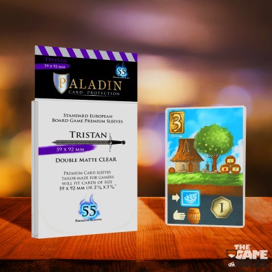 Paladin Sleeves - Tristan Premium Standard European 59x92mm (55 Sleeves)