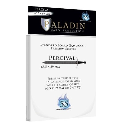 Paladin Sleeves - Percival Premium Standard Board Game/CCG 63.5x89mm (55 Sleeves)