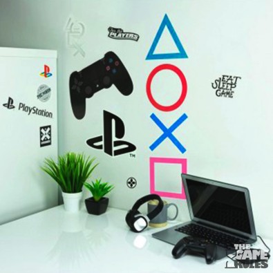 Playstation - Αυτοκόλλητα Τοίχου Playstation - Αυτοκόλλητα Τοίχου