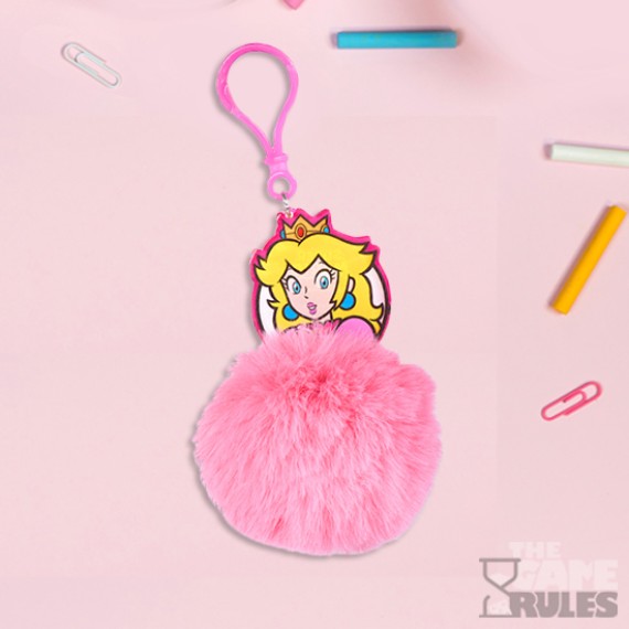 Super Mario: Princess Peach - Pom Pom Μπρελόκ