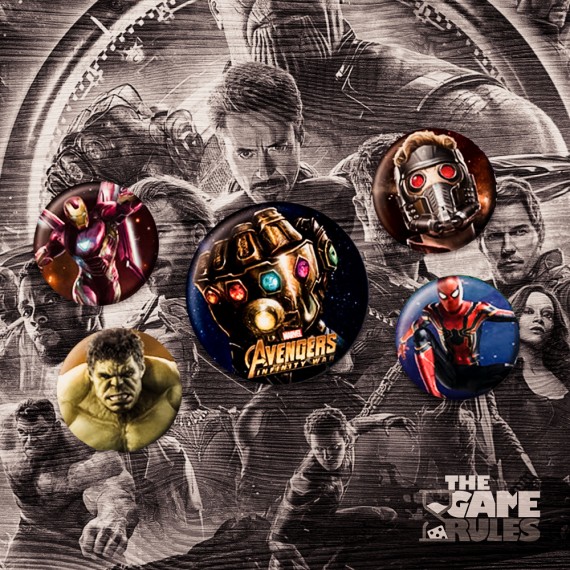 Avengers: Infinity War - Infinity Gauntlet - Σετ Κονκάρδες