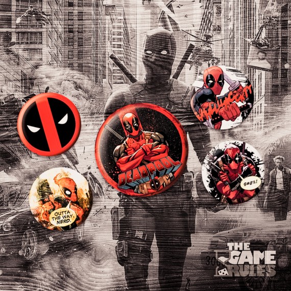 Deadpool: Outta The Way - Σετ Κονκάρδες