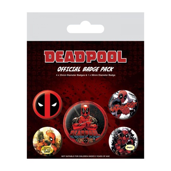 Deadpool: Outta The Way - Σετ Κονκάρδες