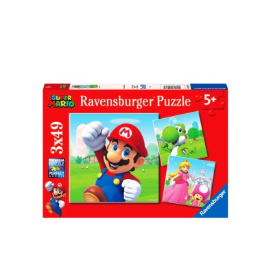 Super Mario - Παιδικό Παζλ - 3x49pc