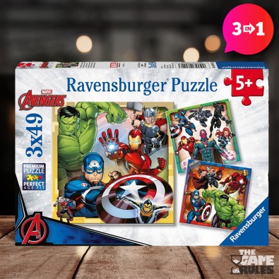 Marvel: Avengers - Παζλ - 3x49pc