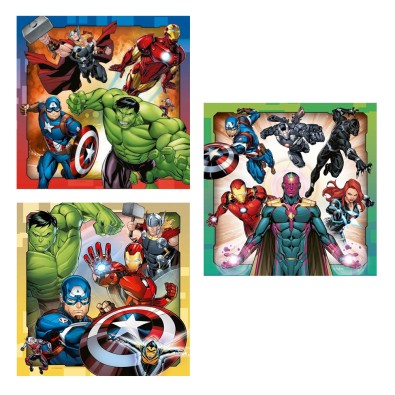 Marvel: Avengers - Παζλ - 3x49pc