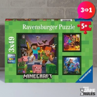 Minecraft: Biomes - Παζλ - 3x49pc