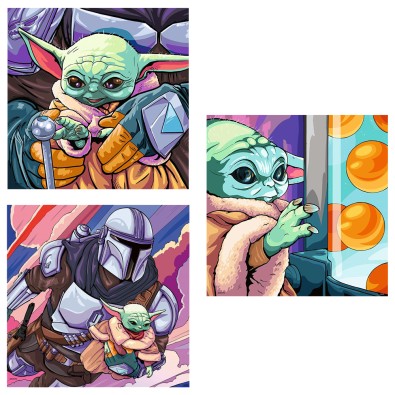 Star Wars: The Mandalorian - Grogu Moments - Παζλ - 3x49pc