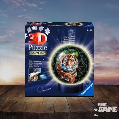 Τίγρη - 3D Παζλ Μπάλα - Λάμπα Νυκτός - 72pc Τίγρη - 3D Παζλ Μπάλα - Λάμπα Νυκτός - 72pc