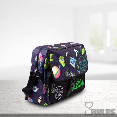 Rick and Morty - Space AOP Τσάντα Ταχυδρόμου