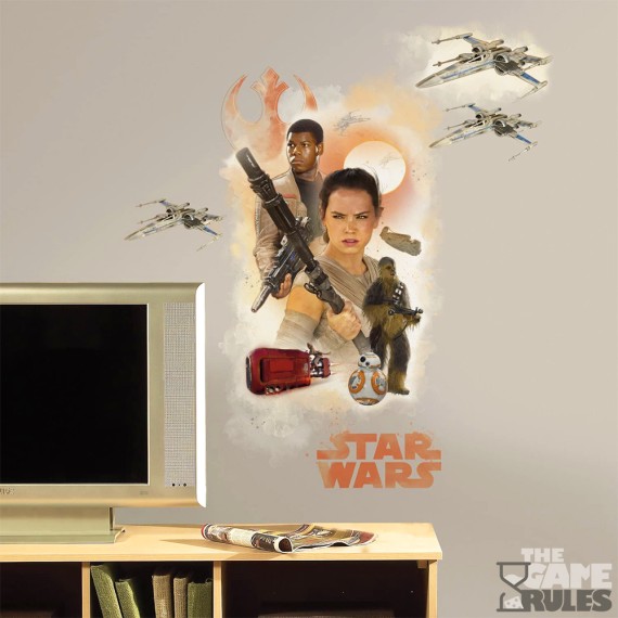 Star Wars: The Force Awakens Ep. VII Hero Burst - Αυτοκόλλητο Τοίχου Decal