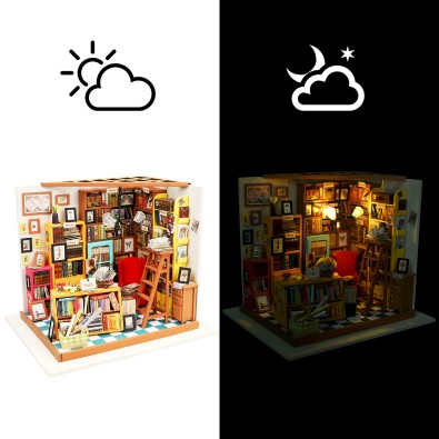 Robotime: Sam's Study - 3D Puzzle (1:24) Robotime: Sam's Study - 3D Puzzle (1:24)