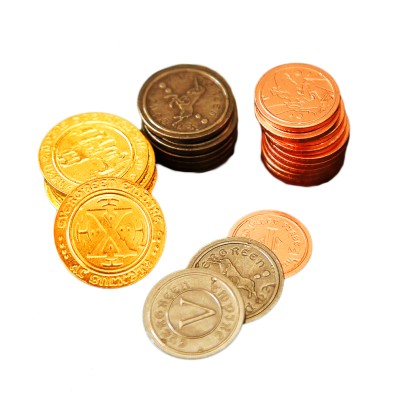 Set of 50 Metal Medieval Coins