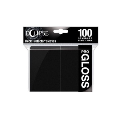 Standard Sleeves - Gloss Eclipse - Jet Black (100 Sleeves)