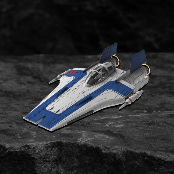 Star Wars - Resistance A-wing Fighter, Blue (1:44)