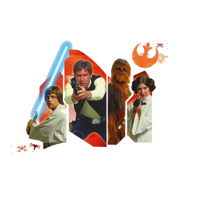 Star Wars: Classic Burst - Αυτοκόλλητο Τοίχου