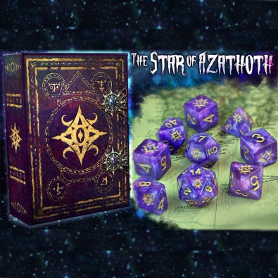 Star of Azathoth Dice - Nebula Polyhedral Set Star of Azathoth Dice - Nebula Polyhedral Set