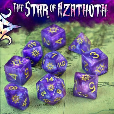 Star of Azathoth Dice - Nebula Polyhedral Set Star of Azathoth Dice - Nebula Polyhedral Set