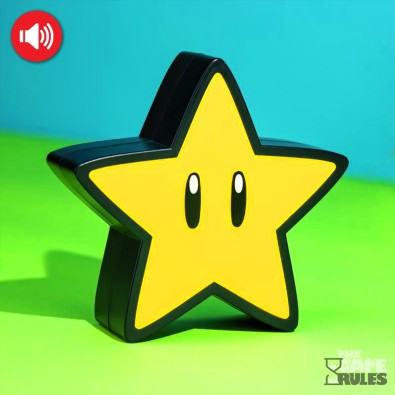 Super Mario: Super Star - Φωτιστικό με Ήχο Super Mario: Super Star - Φωτιστικό με Ήχο