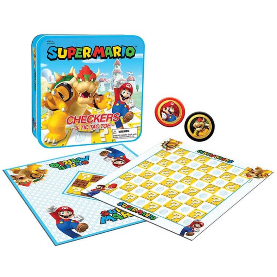 Super Mario Checkers and Tic-Tac-Toe