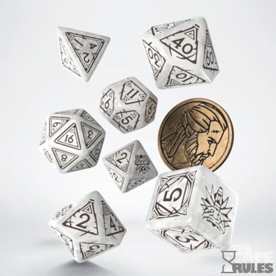 The Witcher Dice Set Geralt - The White Wolf The Witcher Dice Set Geralt - The White Wolf