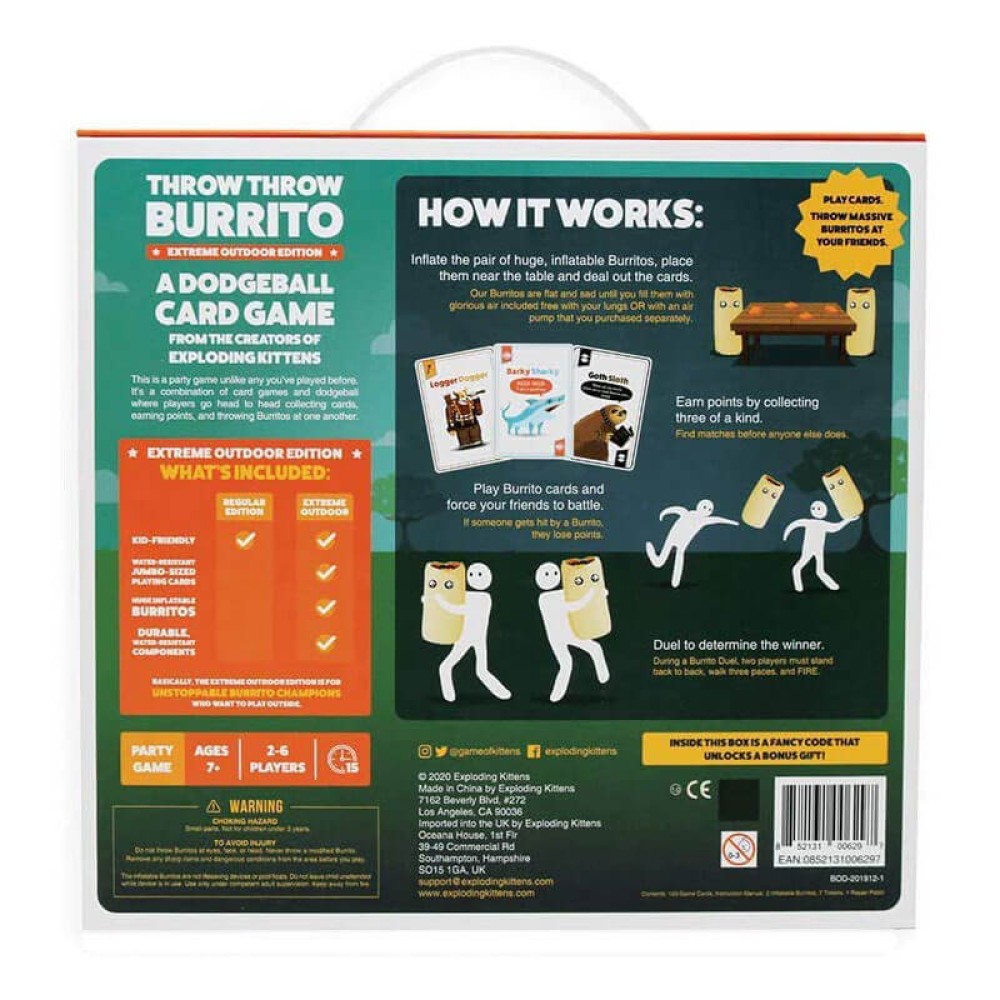 burrito game throw discount