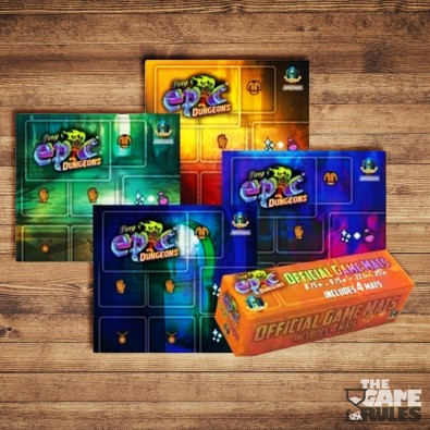 Tiny Epic Dungeons - 4 Pack Player Game Mats Tiny Epic Dungeons - 4 Pack Player Game Mats