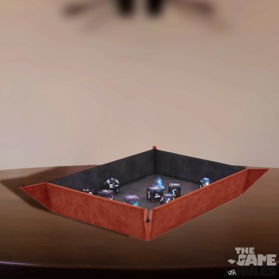 Foldable Dice Rolling Tray - Ruby