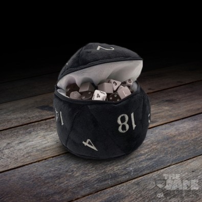 UP - D20 Plush Dice Bag - Black