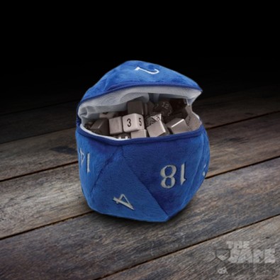 UP - D20 Plush Dice Bag - Blue